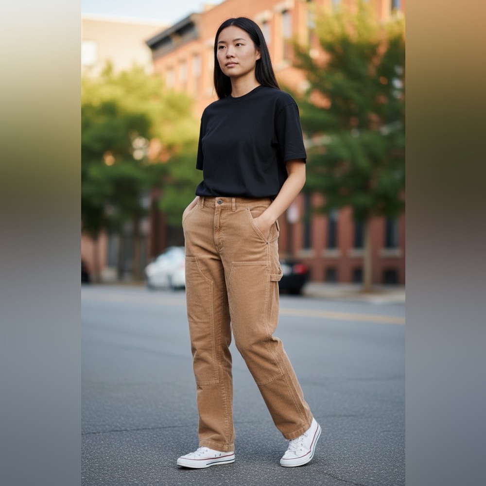 Urban Outfitters Women’s Corduroy Carpenter Pants in Brown